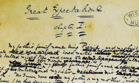 A page from the manuscript of Great Expectations