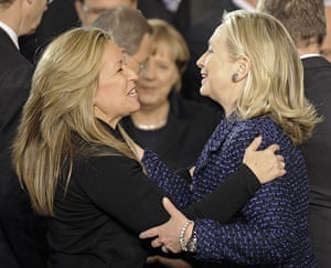 Hillary Clinton's Tour: Hillary Clinton's handshake diplomacy 