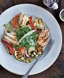 Salad of grilled squid and Provençal vegetables