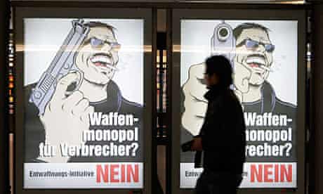 Activists in Switzerland's gun law reform referendum used graphic images in their campaign