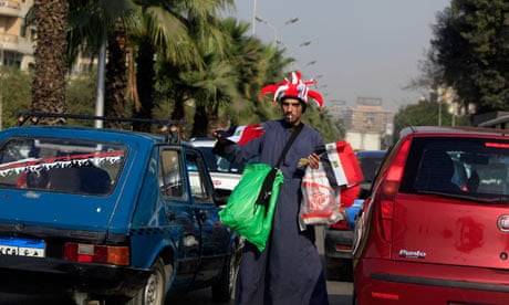 Egyptian flag vendor