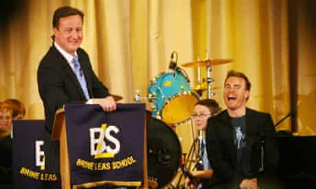 David Cameron and Take That's Gary Barlow