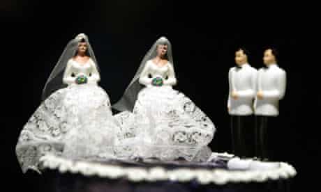 Gay wedding cake figures