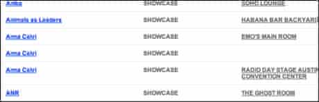 Duplicate entries for our SXSW pages in the back-end system