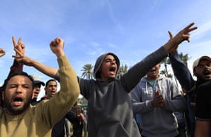 Libya: protesters in the Tajoura neighbourhood of Tripoli