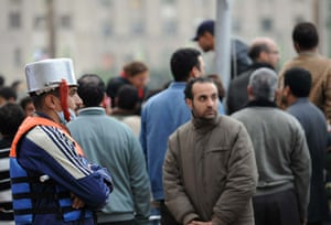 Egypt Protests: The head-protection being worn by the protestors in Egypt