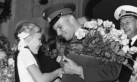 Yuri Gagarin in London in July 1961