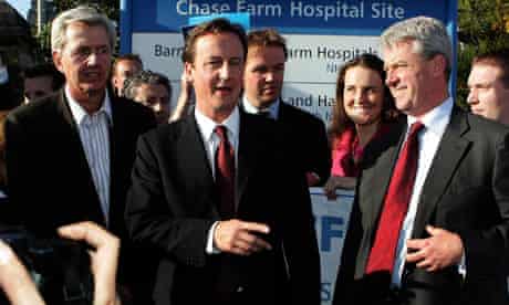 David Cameron visits Chase Farm Hospital