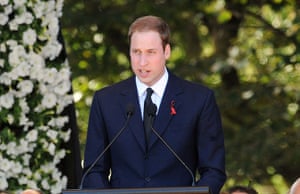 Prince William: Prince William addresses the crowd at the memorial service in Christchurch
