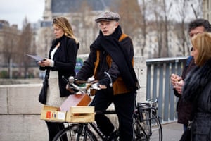 New Europe, France: A cyclist, Paris, France