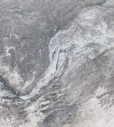 Satellite Eye on Earth: Ice covered Lake Baikal