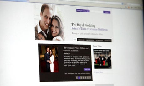 Royal wedding website
