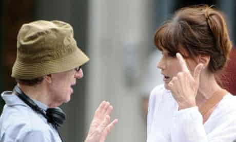 FRANCE OUT US director Woody Allen (L) a
