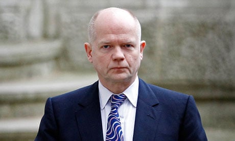 William Hague arrives in Downing Street