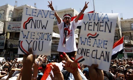 Yemeni anti-government proteste