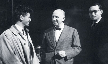 Marcel Mouloudji, Gaston Gallimard and Raymond Queneau, 1944