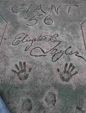 Elizabeth Taylor tribute: The signature, hand and foot prints 