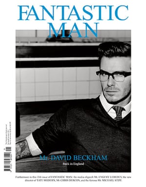 David Beckham: David on the cover of Fantastic Man magazine, March 2011