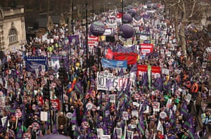 March against cuts: Thousands march in protest to Coalition cuts