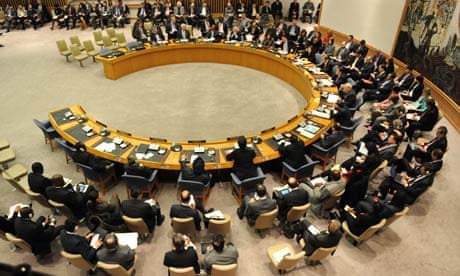 The UN security council meeting to discuss Libya