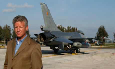 Belgian Defence Minister De Crem at Araxos airbase