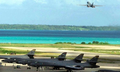 The US military base on Diego Garcia, one of Mauritius’s offshore islands