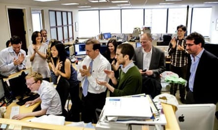 ProPublica newsroom celebrates Pulitzer Prize win