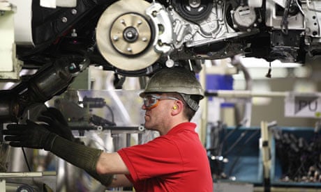 Car Production at Toyota's Derbyshire Plant in the UK