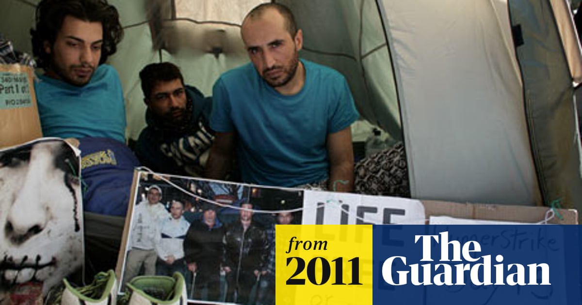 Iranian Hunger Strikers Sew Their Lips Together In Protest At Uk Deportation Iran The Guardian Iranian Hunger Strikers Sew Their Lips Together In Protest At Uk Deportation Iran The Guardian