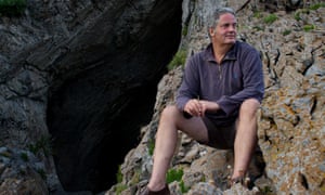 Stephen Moss at Paviland Cave in the Gower, south Wales