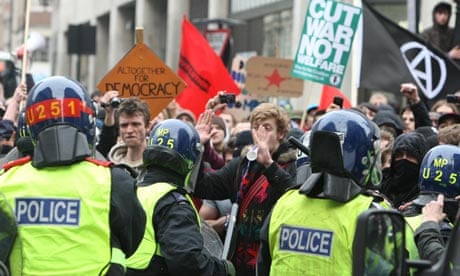TUC protest police