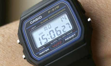 The Casio F-91W wristwatch