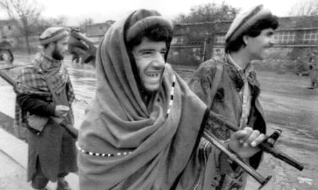 Afghan mujahideen in Bagram, 1992