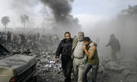 Palestinan injured Gaza Dec 2008