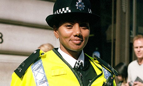 Police officer in central London
