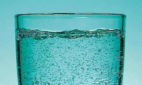 Glass of fizzy water