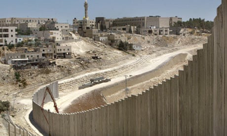 A view of the Israeli separation barrier in the West Bank