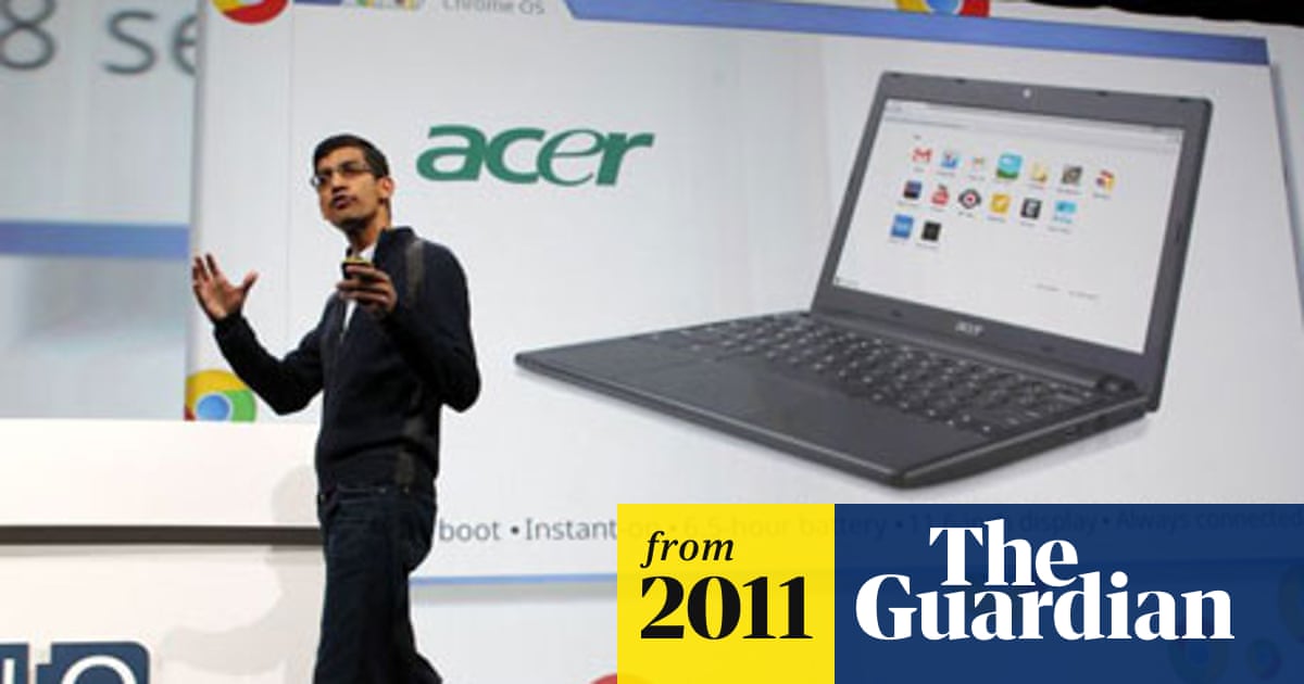 Google Targets Microsoft With Launch Of Chromebook Laptop Google The Guardian