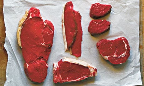 Different cuts of steak