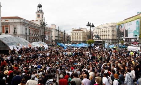 Protest in Madrid's Puerta del Sol, May 2011