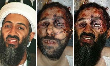 An image purporting to show Osama bin Laden’s bloody corpse
