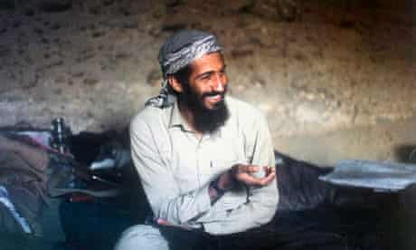 Osama Bin Laden, in a cave while fighting in the Afghan-Russian war