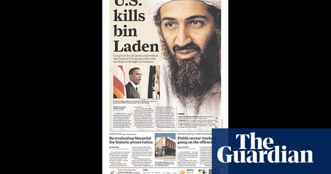 Osama Bin Laden S Death How The Us Papers Reacted In Pictures World News The Guardian Osama Bin Laden S Death How The Us Papers Reacted In Pictures World News The Guardian