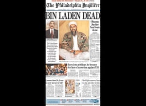 Newspapers on Osama: The Philadelphia Inquirer