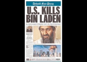 Newspapers on Osama: Detroit Free Press