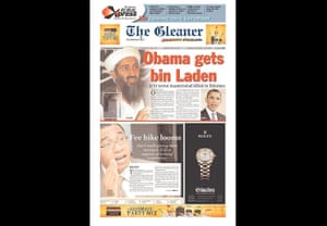 Newspapers on Osama: The Gleaner 