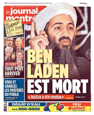 Newspapers on Osama: Le Journal de Montréal