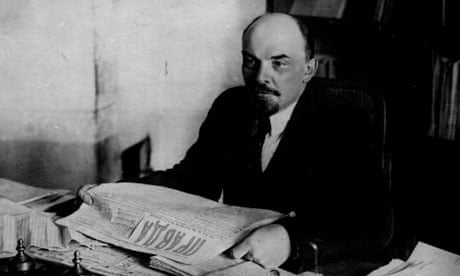 Lenin reading Pravda c.1920