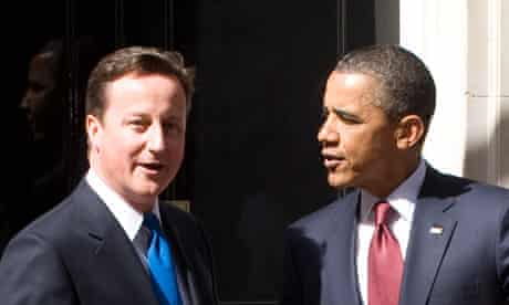 Cameron and Obama in Downing Street