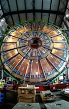 The CMS particle detector at the LHC